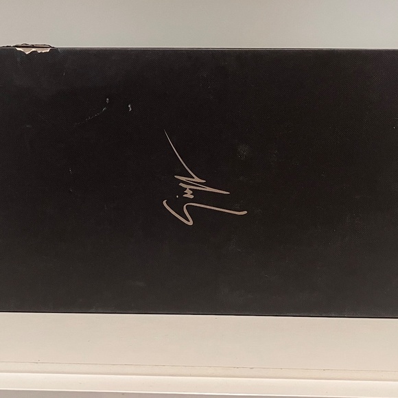 Giuseppe Zanotti Red Suede Pumps Block Heels - Picture 10 of 11